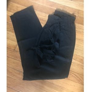 Dress pants with a belt